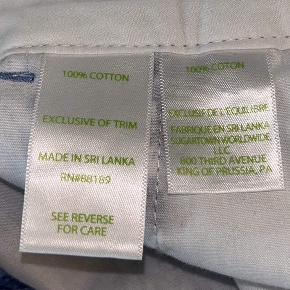 Lilly Pulitzer Callahan Blue & White Shorts in Popped Up Stuffed Shells Print  2 - Picture 13 of 15